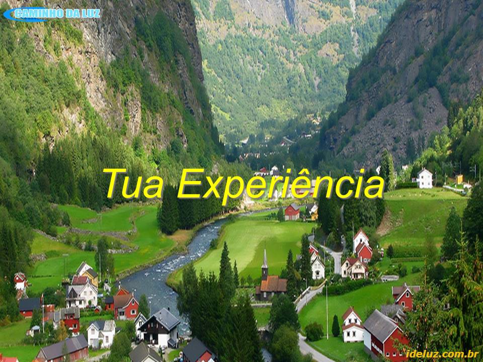 Tua Experiência