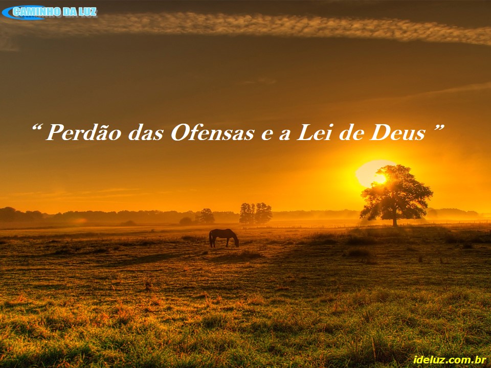 Perdão das Ofensas e a Lei de Deus