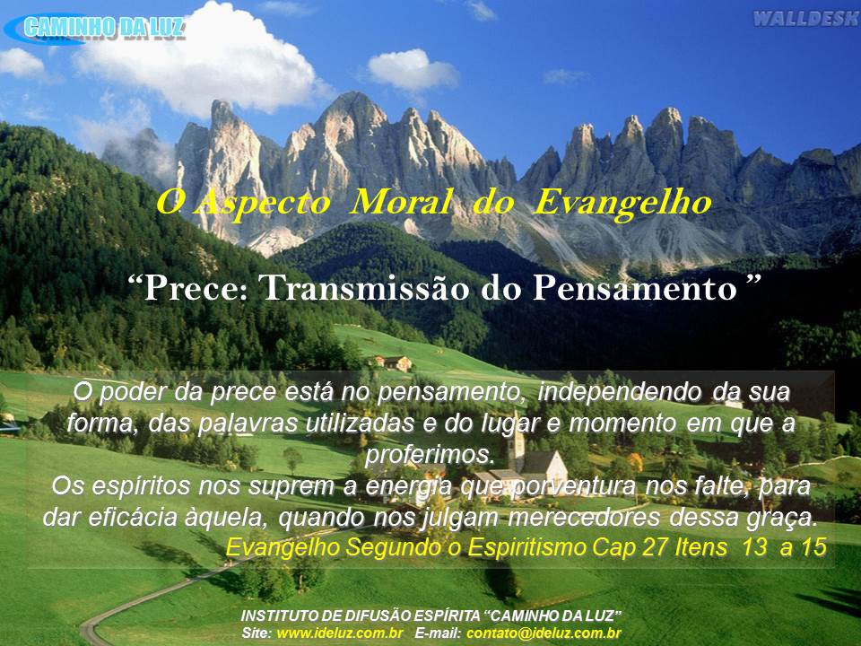 Prece: Transmissão do Pensamento