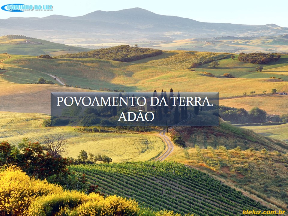 Povoamento da Terra - Adão