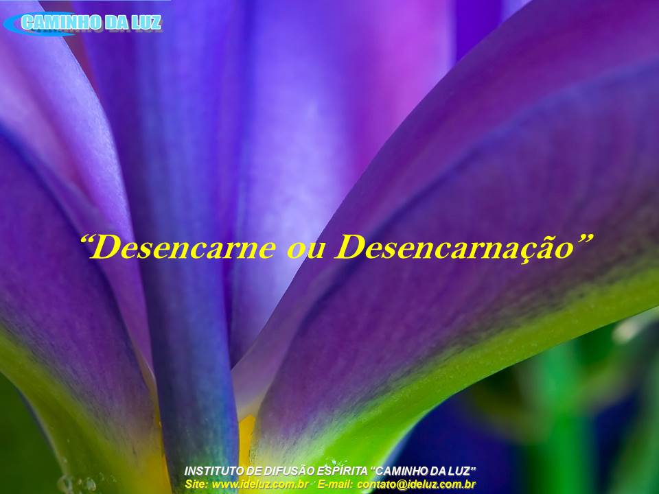 Desencarne ou Desencarnação