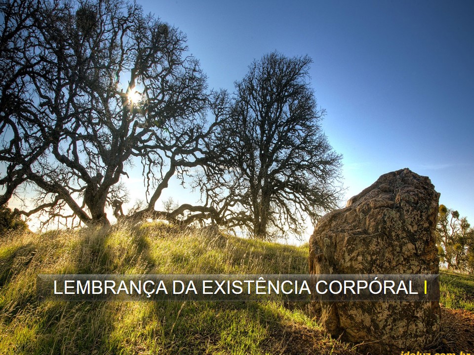 Lembranças da Existência  Corporal