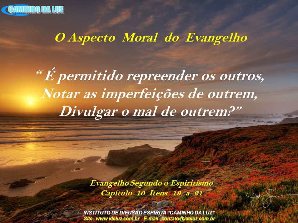 É permitido repreender ou outros!