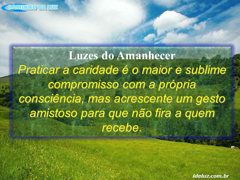 Praticar a Caridade