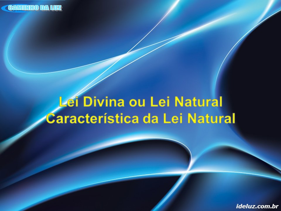 Característica da Lei Natural