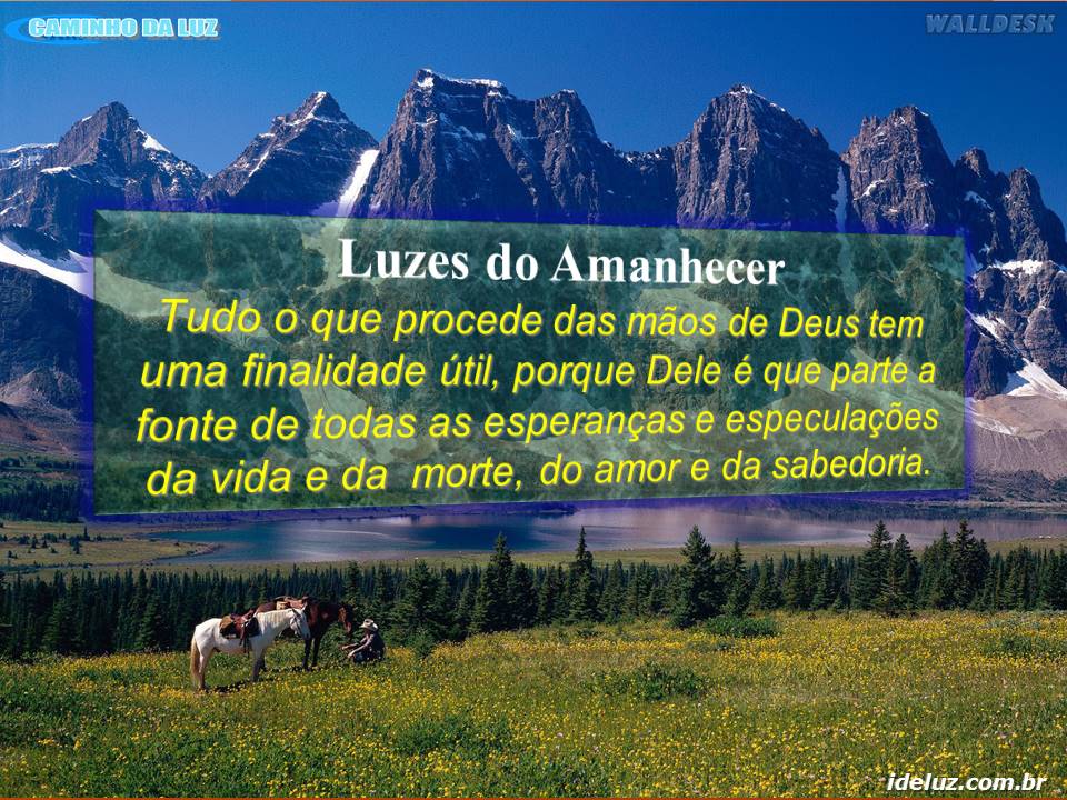 Tudo procede de Deus