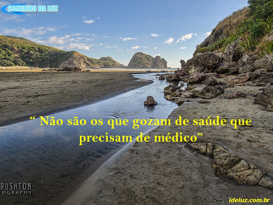 Não são os sãos que precisam de médido